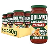 Dolmio Lasagne Red Tomato Sauce Jar, Bulk Multipack 6 x 450g