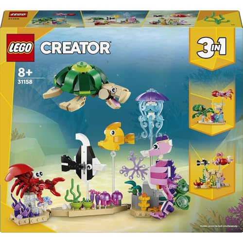 Image of LEGO Creator Sea Animals 3in1 Set with a Fish, Turtle and Crab 31158