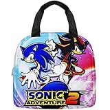 Bolsa de Almuerzo para Niños,The Hedgehog Lonchera para niños,Sonic Bolsa Termica Porta Alimentos,Bolsa Termica Infantil, Portátil Bolsa Termica Comida Infantiles para Escuela,Picnic,Viaje