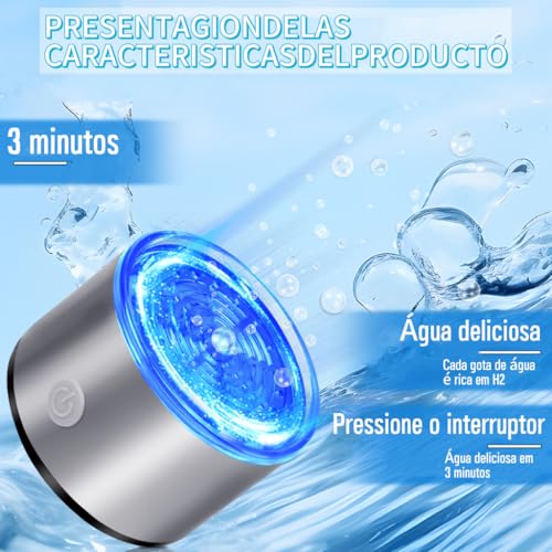 Ionizador de Agua, Gerador de Garrafa de Água de Hidrogênio, Copo de Saúde Portátil Rico em Hidrogên