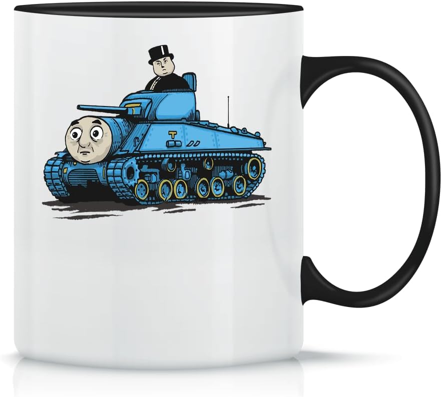 Thomas The Tank Coffee Cup Classic Magical Ceramic White Black Pink 330 ml