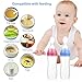 Gaodear Silicone Squeeze Cereal Feeding Bottle，Baby Food Feeder Dispensing Spoon (Pink,4oz/120ml)