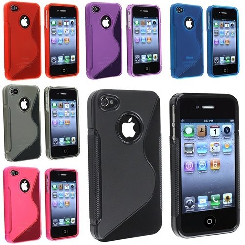 2 Tones S Shape Hybrid TPU Candy Skin Cases Covers Compatible With iPhone 4 AT&T and Version 16GB 32GB (6-Pack) iPhone 4S AT&T, Sprint, Version 16GB 32GB 64GB 2 Tones S Shape Hybrid TPU Candy Skin Cases Covers Compatible With iPhone 4 AT&T and Version 16GB 32GB (6-Pack) iPhone 4S AT&T, Sprint, Version 16GB 32GB 64GB