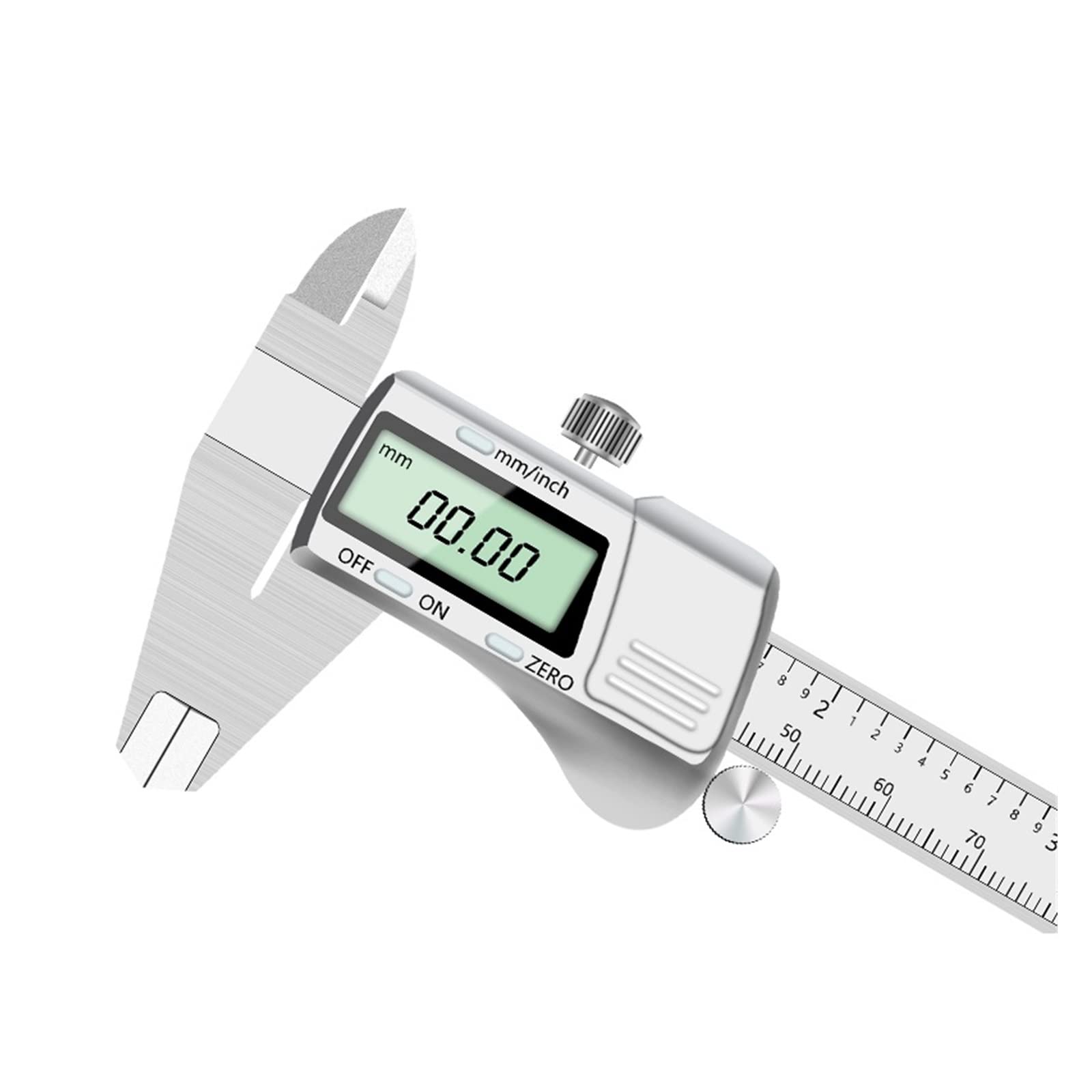 Mikrometr, Cyfrowe wyświetlacze zaciski ze stali nierdzewnej 0-150 mm LCD Elektroniczny mikrometr z zaciskami nornik