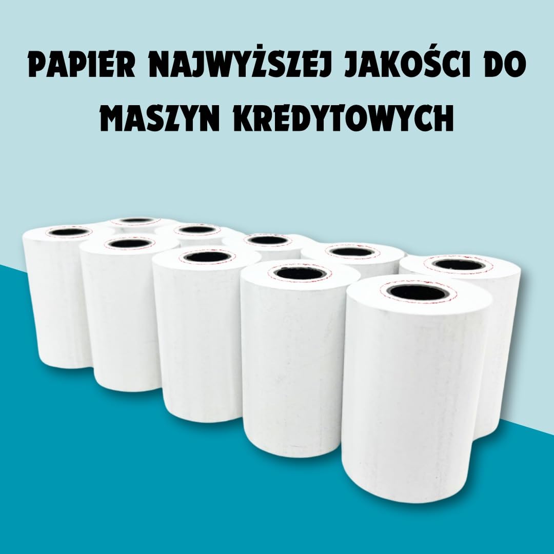 Double Dragon 2-warstwowe rolki papieru 57 mm x 40 mm bez węgla, nietermiczne, do kuchennych i igłowych drukarek, kas fiskalnych, kalkulatorów drukujących, drukarek paragonowych – opakowanie 400 rolek