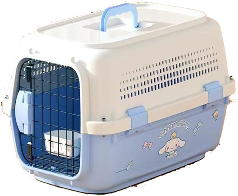 New Cat Travel Carrier, Airline Pet Carrier, Portable Dog Crate, Hard Shell Kennel for Cats & Small Dogs, 360° Ventilation, Car Travel, Outdoor Hiking & Air Car(Size:L13.39x22.84x14.57in,Color:red)