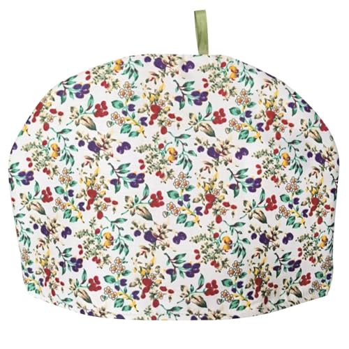 Image of Vintage Tea Cozies, Nature Cotton Tea Pot Warmer, Teapot Dust Proof Insulated Covers Tea Kettle Quilt for Kitchen Home Table Hotel Tea Party Restaurant (Colorful Fruits)