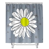 Tenda Doccia In Tessuto Antimuffa Oduo 90x180 Cm | Stampa 3D Alba Marea Con Ganci Inclusi