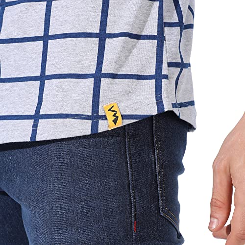 Image of campus sutra Men's Collared Button Up Regular Fit Shirt For Casual Wear | Premium Stretchable Cotton Regular Fit Shirt Crafted With Regular Sleeve, Comfort Fit & High-Performance For Everyday Wear