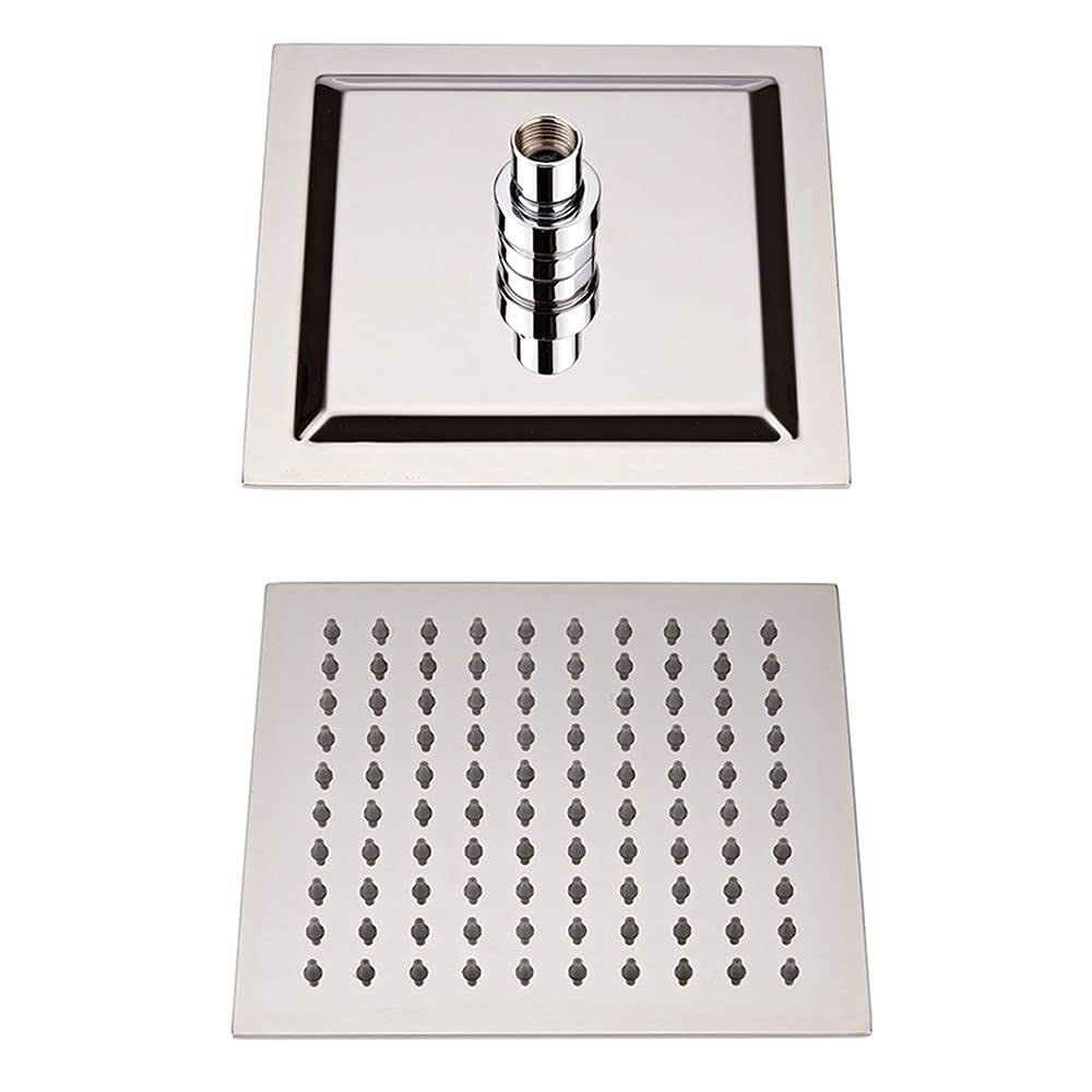Milano Chrome Arvo 300Mm Square Ultra Thin Fixed Rainfall Shower Head