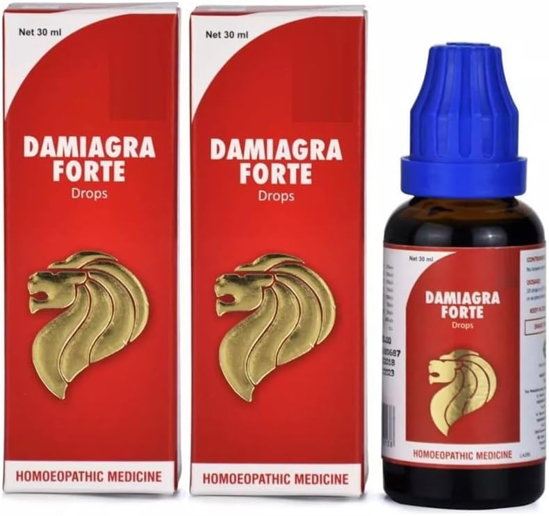 2 Packs Homeopathic Damiagra Forte Drops (30ml)