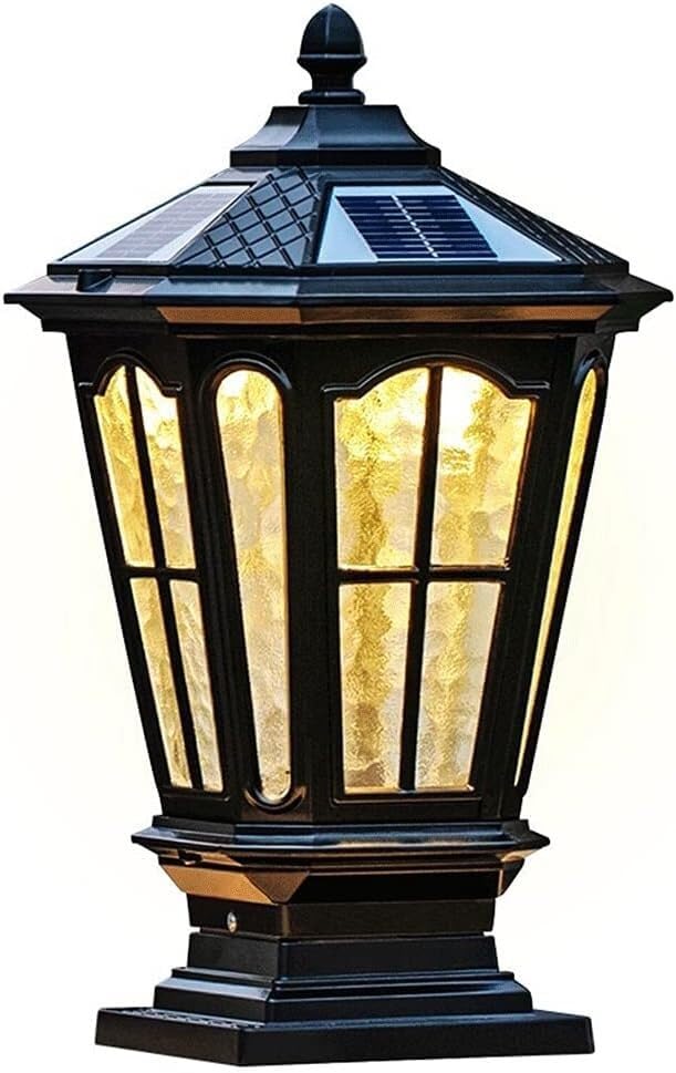Lampadaire extérieur étanche contre l'obscurité des piliers de portail