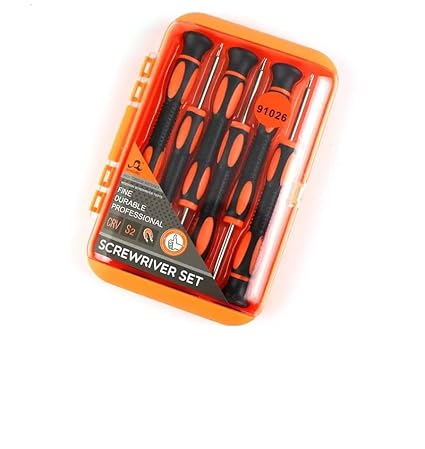 Torx Screwdriver Set, T3-T8 Bits, 6 Pcs, for Electronics Repair