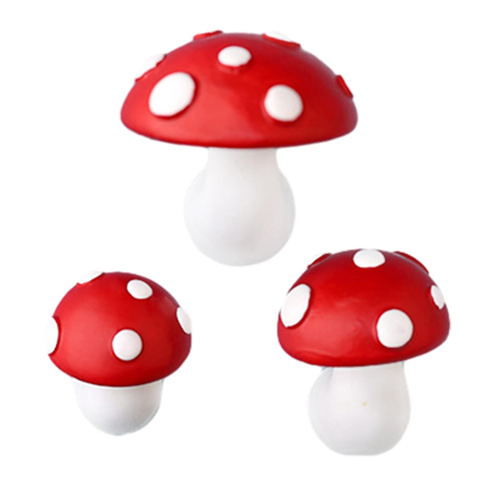 Tsophreniq Of 3 Playful Mushroom Refrigerator Stickers with Backing Versatile Colorful Cartoon Fridge Magnets Fridge Magnet