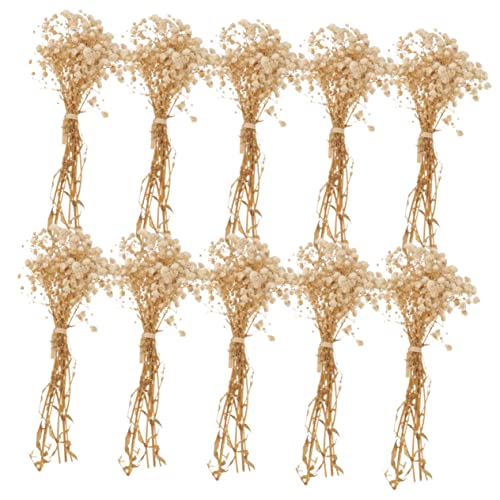 Ramo de flores secas decorativas en beige miniatura 1
