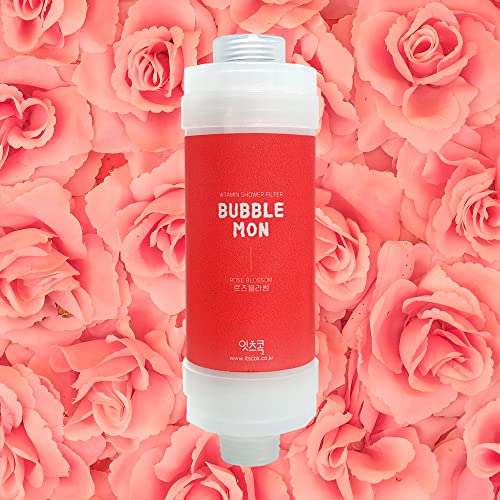[Suitable for Any Shower Head] BUBBLEMON,Vitamin C Shower Filter,Hard Water Softener,Chlorine Free,Skin Moisturizing,Aroma Therapy,Easy Installation,Healthy Skin & Hair, Made in Korea