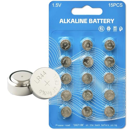 Pack de 15 pilas alcalinas LR44 1.5V
