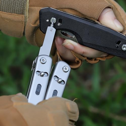 Image of Roxon FLEX FT04 - Bulid Your Own Multitool Implements Tools Accessories Set (T6 Torx Wrench, T8 Torx Wrench, Flint)