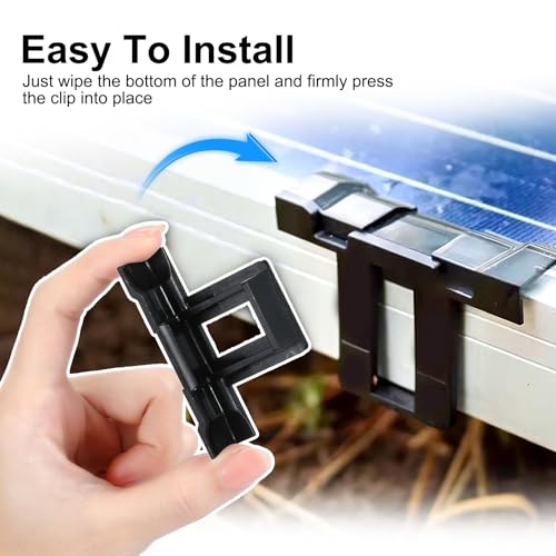 PV Solarpanel Wasserablauf Clips 30mm, 32 Stück Schlammentfernung Clips30mm Entwässerung Clips PV Module Reinigung Klammer für Solarmodule Solar Solar Panel Zubehör