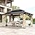 13x15 Solid Wood Gazebo, Outdoor Wooden Gazebo with Aluminum Double Roof, Curtain & Netting, Wood Frame Hardtop Gazebo for Garden, Patio, Deck, Backyard (13'x15' with Beige Curtain)