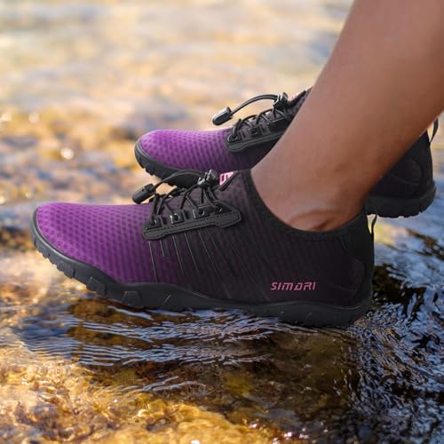 Image of SIMARI Water Shoes for Women Men - Barefoot Quick-Dry Aqua Socks | Lightweight Swim Shoes for Surfing, Swimming, Beach Sports, Kayaking, Diving | Non-Slip Design