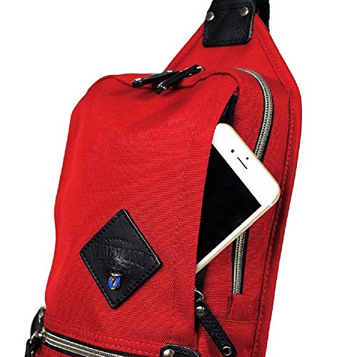 Harvest Label Urban Sling Mono Sling Travel Daypack Backpack Cordura (Red)2