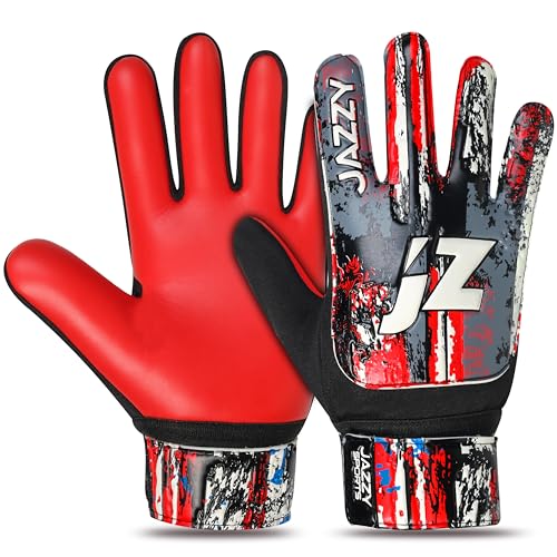 Jazzy Sports �T�b�J�[�S�[���L�[�p�[�O���[�u�A�t�@���L�[�t�b�g�{�[���S�[���L�[�p�[�O���[�u�A�L�b�Y�A�{�[�C�Y�A�L�b�Y���[�X�p�A4mm���e�b�N�X�ŋ��͂ȃO���b�v�Ɠ�d���ی�B��̂Ђ�Ɋ���~��(���b�h�A�T�C�Y5)
