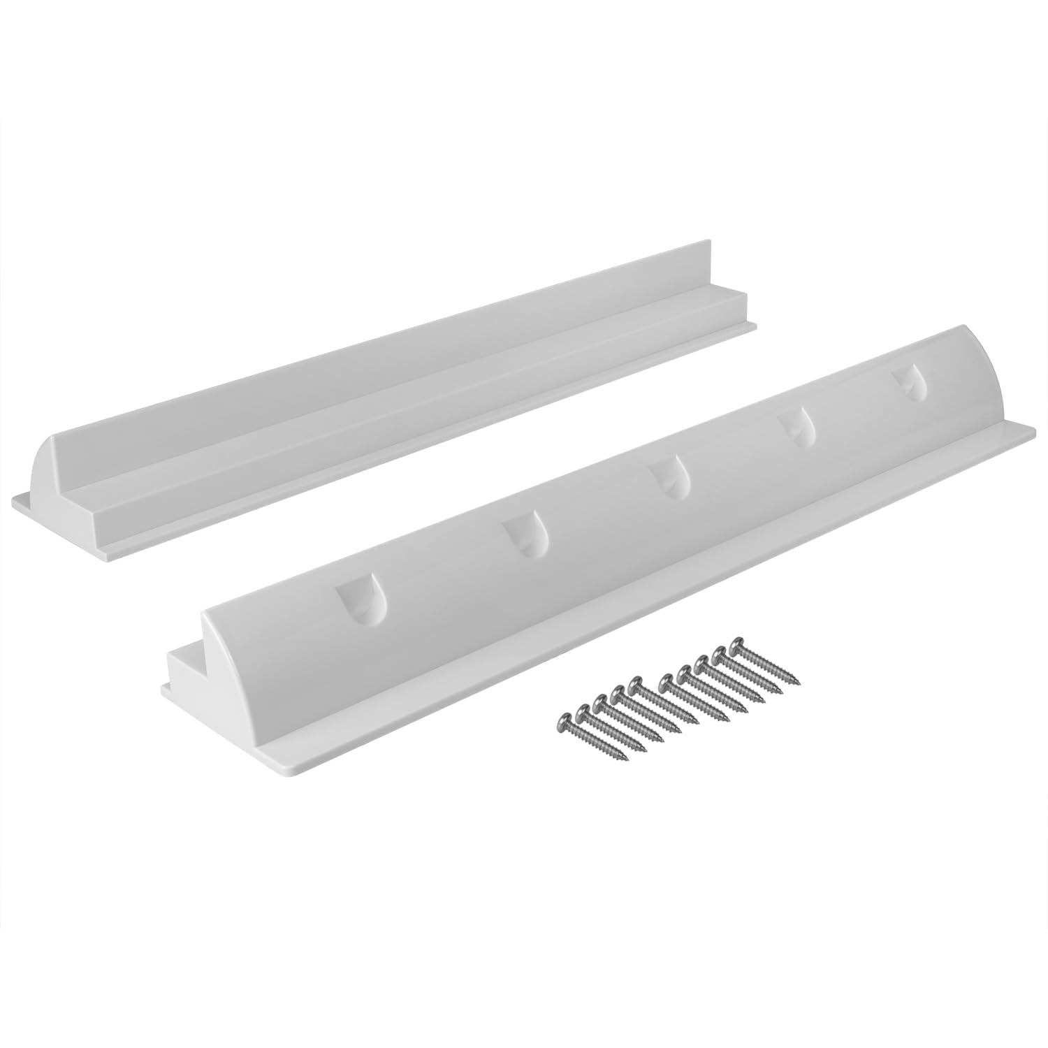 Avoltik Solar Panel Mount Spoiler Suitable for Motorhome, Boat, Flat Roof, Caravan, Weatherproof Made of ABS Plastic in White, 68 cm, Solar Panel Mount with Screws-image-33