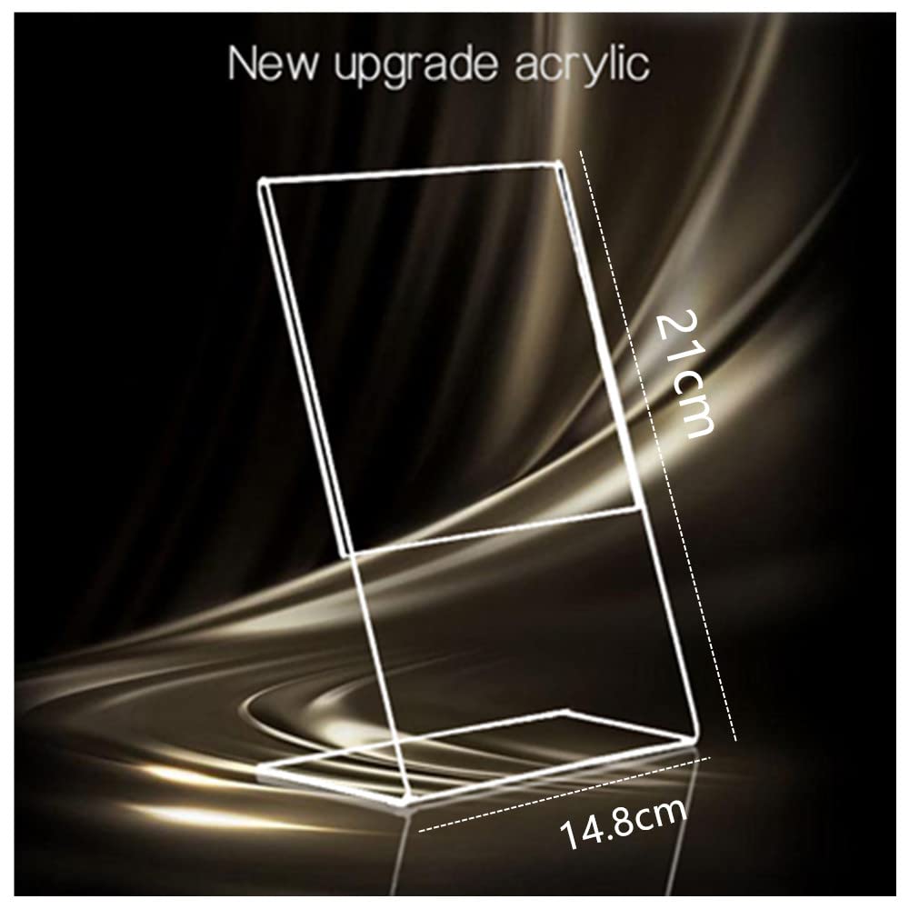 Espositori Da Tavolo In Plexiglass Trasparente A5 - 6 Pezzi, Per Poster E Avvisi - Foto 4