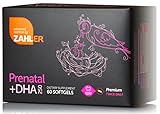 Prenatal + DHA Premium Nutrition for Mother & Child 60 Softgels – Easy to Swallow Prenatal Vitamins Contains DHA Supplement and - Lutein and Zeaxanthin complex for lung, eye, bone, brain, and prenatal immune development – Offers higher levels of Vitamin D and Vitamin K for both Mom and babe – Pre-activated Folate for easy Absorption and Ferochell® Iron to Aid in Premium Nutrition is Also Found in This Effective Easy to Use and Absorb Prenatal Supplement by Zahler