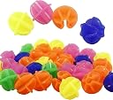 300 Pcs Colorful Kids Cycle Spoke Moti – Decorative Rim Spoke Beads for Kids’ Bicycles | Kid's Cycle Decor Accessories | Cycle moti | Kids Cycle Rim Spoke Moti for Wheels - 5 Multicolour Packets. gallery image