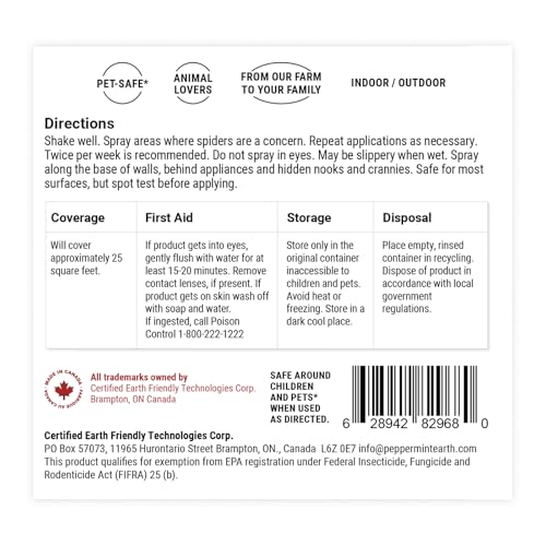 Image of Powermint 8 Oz Peppermint Oil Spider Spray