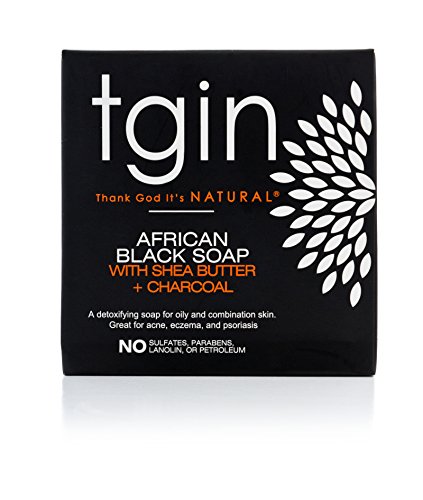 Tgin Olive Oil Soap - African Black Soap Bar - For Allergies, Eczema, Psoriasis, Acne - Activated Charcoal -Detoxify, Cleanse, Rejuvenate Skin - 4 Oz #TOP1