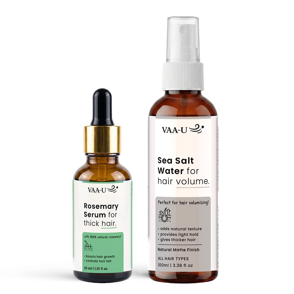 Rosemary Hair Growth Serum 30ml & Sea Salt Hair Growth Spray 100ml Combo | Hair Styling & Care | Adds Texture | Lightweight Formula | Non Sticky | Daily Use | Scalp Nourishment-image-45