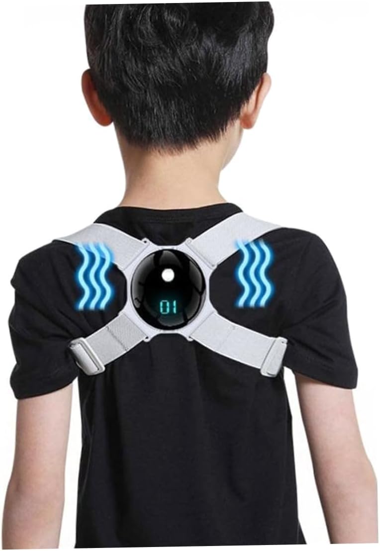 Posture Corrector Kids, Back Straightener Posture Corrector with Smart Sensor Vibration Reminder, Adjustable Posture Trainer for Kids