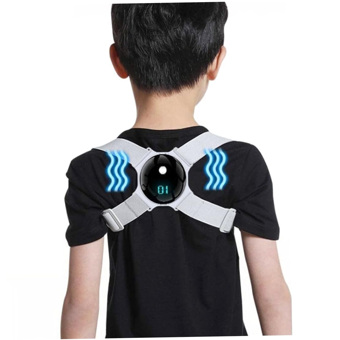 Posture Corrector Kids Back Corrector with Smart Sensor Vibration Reminder Adjustable Posture Trainer for Kids