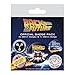 Pyramid International BP80559 Retour vers The Future Badge Delorean Multicolore 10 x 12,5 x 1,3 cm