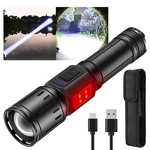 Rechargeable Flashlights High Lumens Long Range, Esgofo High Power 100000 Lumen High Beam LED Handheld Flashlight, Ultra…