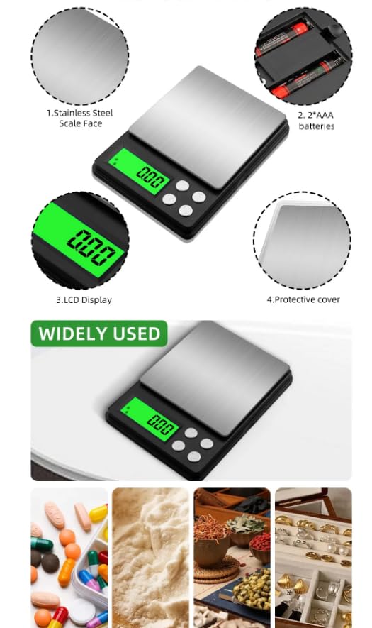 1000g/0.1 Digital JewelryScale Electronics Digital Pocket Scale