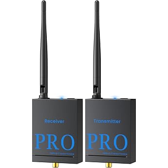 1Mii 1 TX + 1 RX Wireless Audio Transmitter Receiver 2.4 GHz Radio