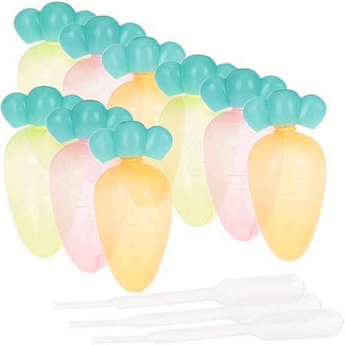 Zerodeko Botella de salsa de zanahoria, botellas de salsa de zanahoria, botella de salsa de tomate exprimible, botella de aderezo para ensalada,