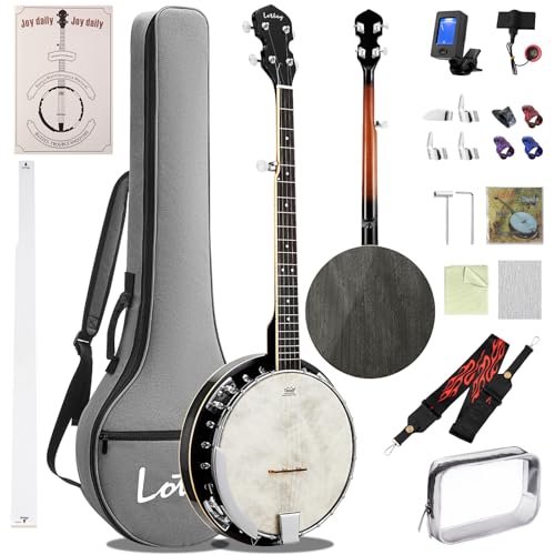 LOTKEY 38-Inch 5 String Banjo