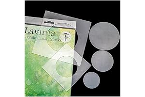 Acetate Circle Mask by Lavinia Stamps: Precision-Cut Stencils for Intricate Designs