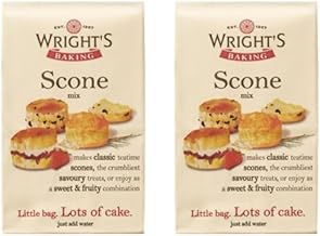Wright’s Scone Mix 2X500g – Easy Baking Mix for Light, Crumbly & Golden Scones – Just Add Water – Perfect for Sweet or Savory Recipes with Fruit or Cheese – Ideal for Afternoon Tea & Family Treats