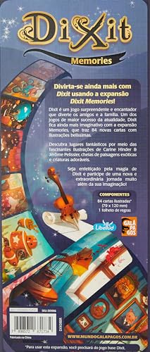 Galápagos, Dixit: Memories (Expansão), Jogo de Tabuleiro para Amigos, 3 a 8 jogadores, 30 minutos po