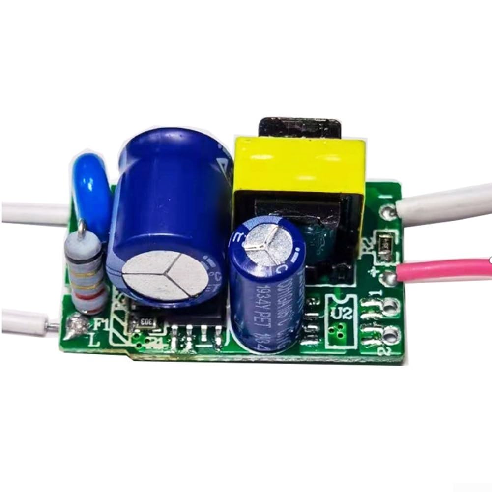 6-24W For LED Non-Isolated Constant Current Driver 180mA to 260mA Output 85-265V AC Input 50-60Hz for For LED Downlights and Panel Light Installations (6-24W 200-220MA)