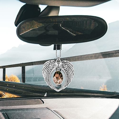 Coppia Ciondoli Per Specchietto Retrovisore – Ragazzo E Ragazza Che Si Baciano, In PVC Oscillante, 5.5x7.5 Cm – Decorazione Divertente Per L'Auto, Sicura E Inodore