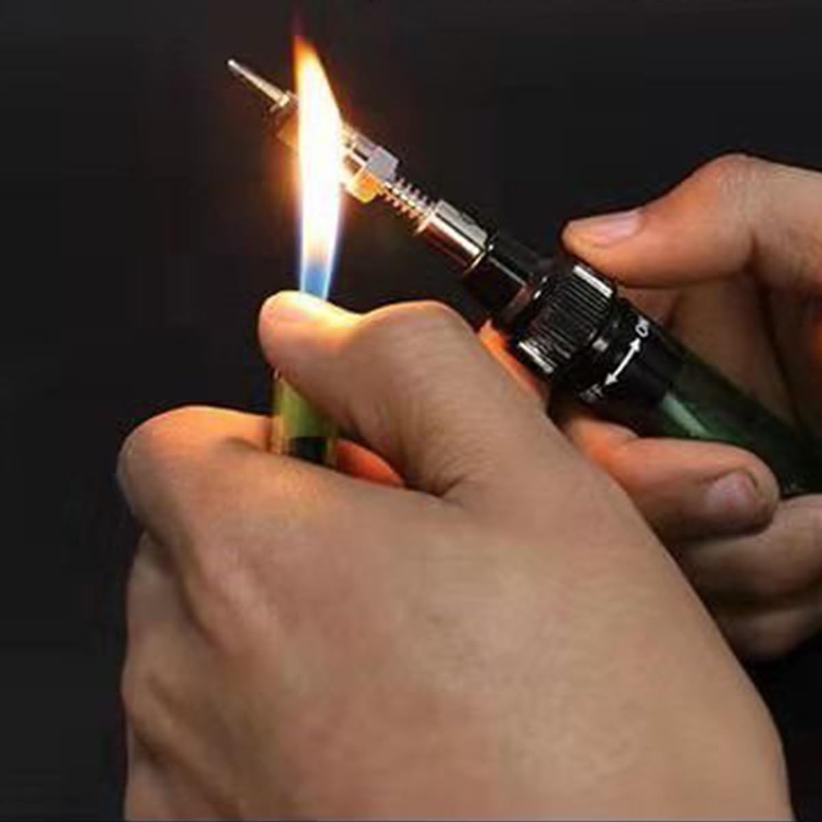 POFET Saldatore a Gas, Penna per Saldatore Wireless, Torcia Professionale a butano Senza Fili per Uso Esterno