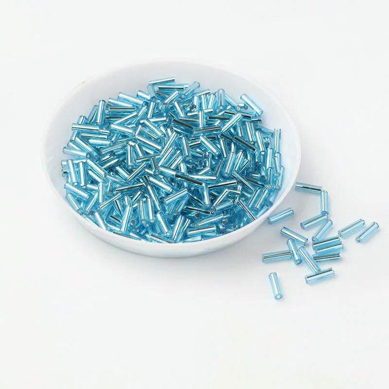 Tubo de cuentas de cristal checo con núcleo plateado de 6 mm (500 g/paquete) para joyería, accesorios de ropa, cuentas para ropa (color café)