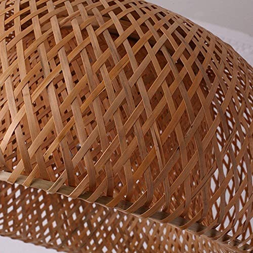 Lámpara de bambú contra ambientes fríos para iluminar comedor y salón 6